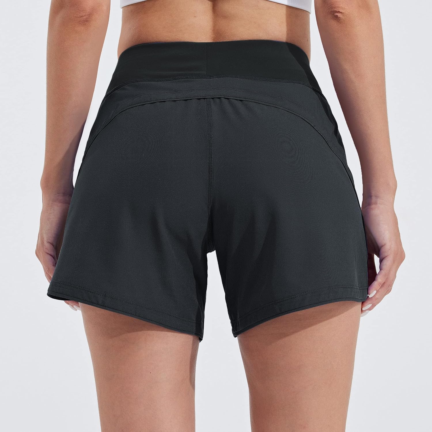 Detalle de WILLIT Damen 5" Badeshorts Boardshorts UPF50+ Hochtaillierte Badehose mit Schnell-Trocknung