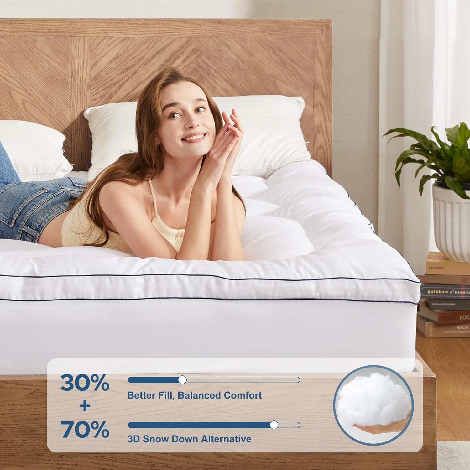 Thumbnail 1 de BEDLORE Mattress Topper, Twin