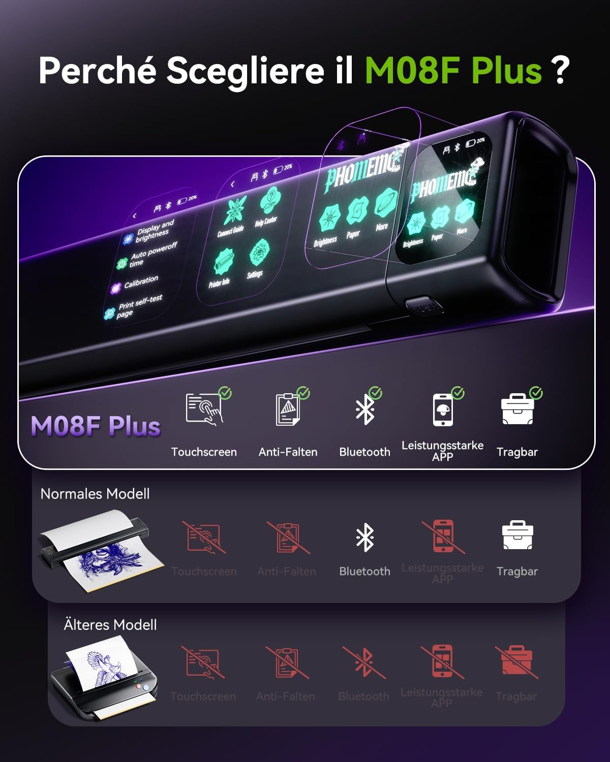Thumbnail 5 de Phomemo M08F Plus Stampante stencil 715 g