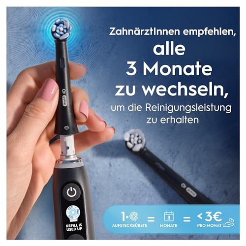 Thumbnail 4 de Oral-B iO Aufsteckbürsten Sanfte Reinigung, Weiß, 10 Stück – zuverlässig sanfte Pflege für dein iO-System