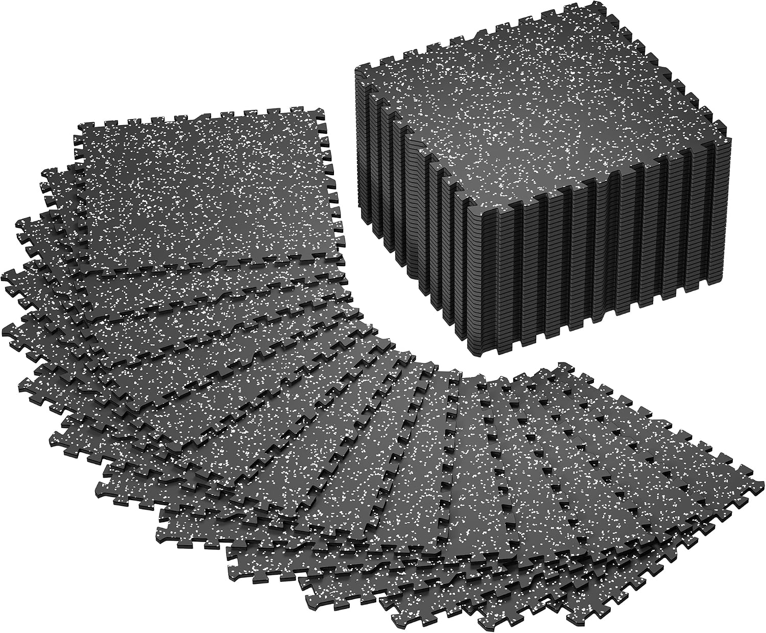 Detalle de SUPERJARE Rubber Exercise Mats, 24 Pcs ⚙