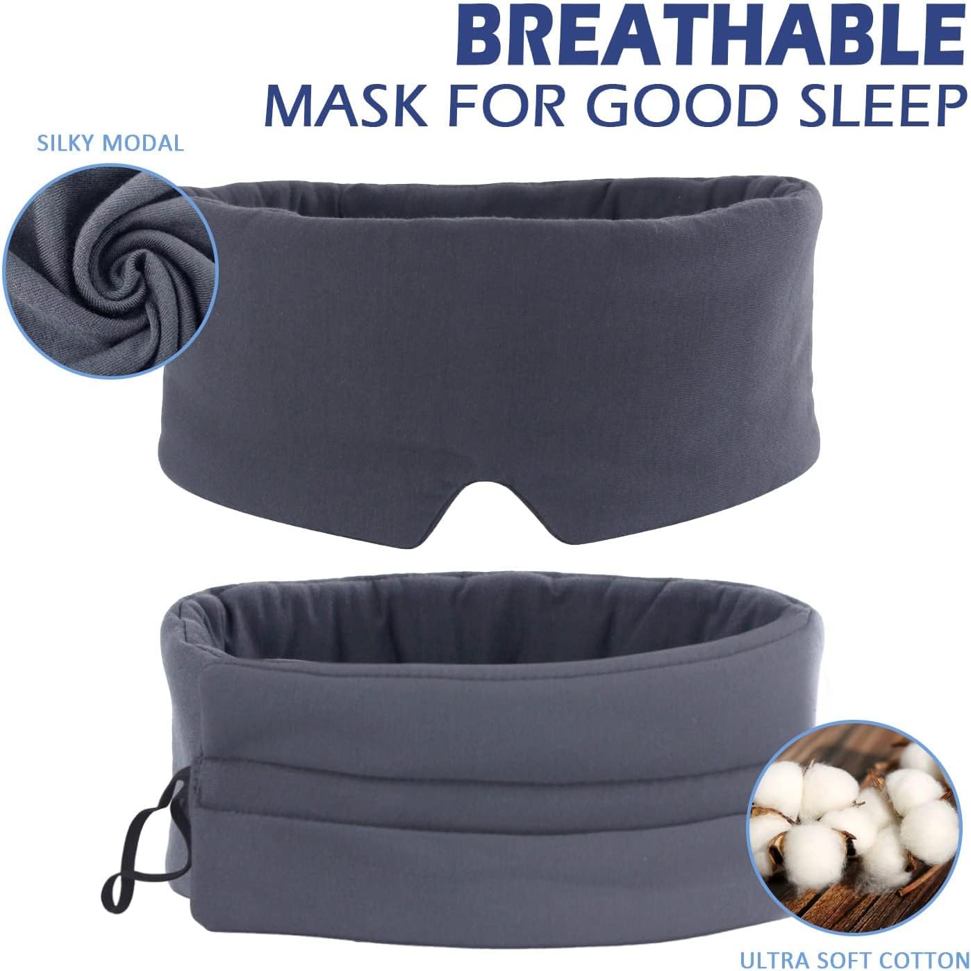 Detalle de Mavogel Sleep Mask skin‑friendly modal, fully adjustable