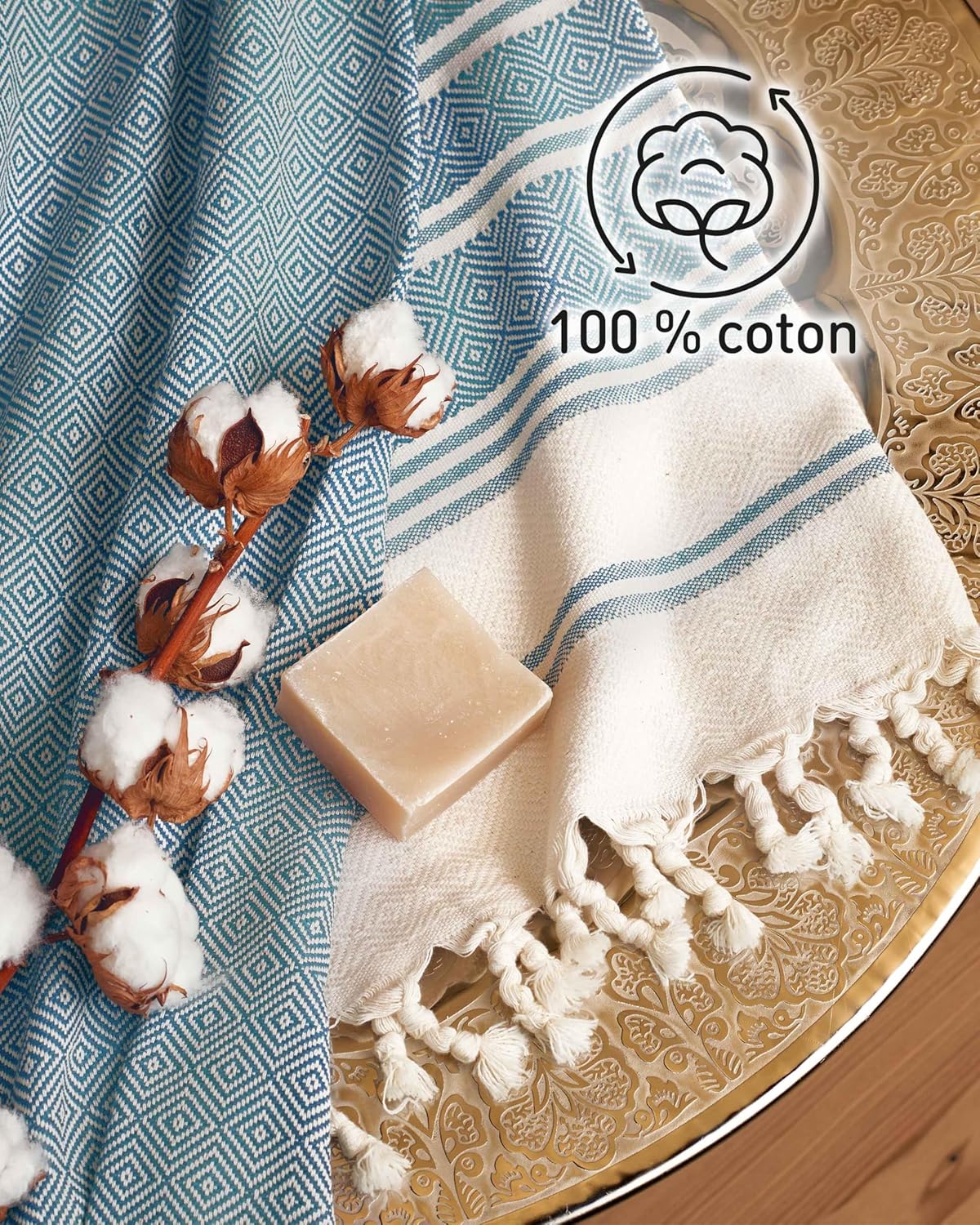 Thumbnail 4 de Fit-Flip Fouta hamam 100x200 cm