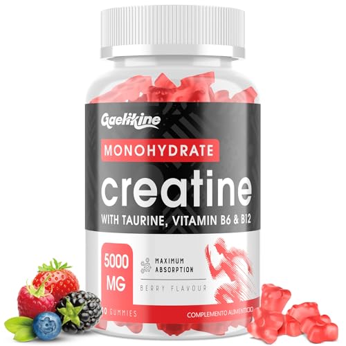 Detalle de Gominolas de Creatina Monohidratada de Gaelikine – Potencia y Conveniencia en Cada Bocado