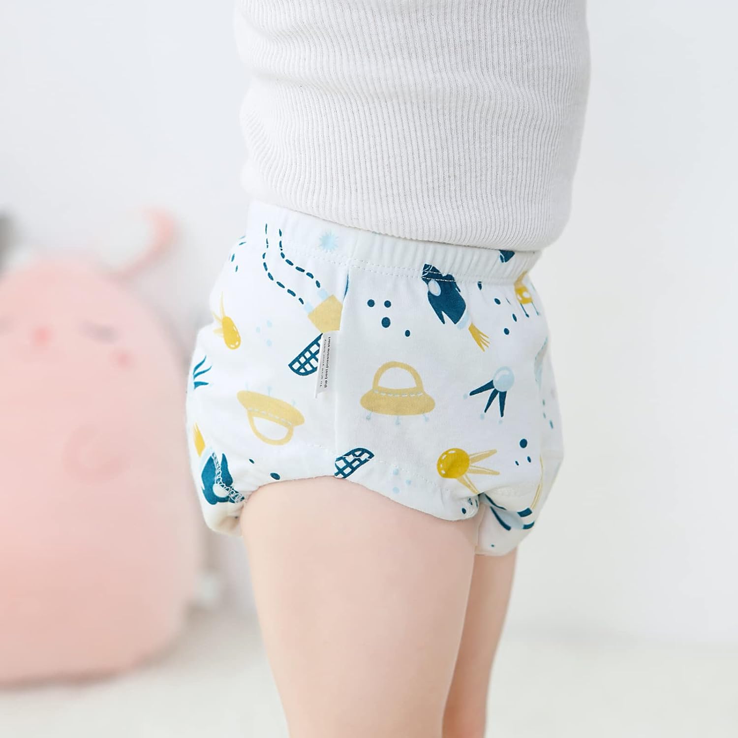 Detalle de Heekcaa reusable potty training pants (6 pack) for boys and girls, soft cotton training underwear (2–6 years)