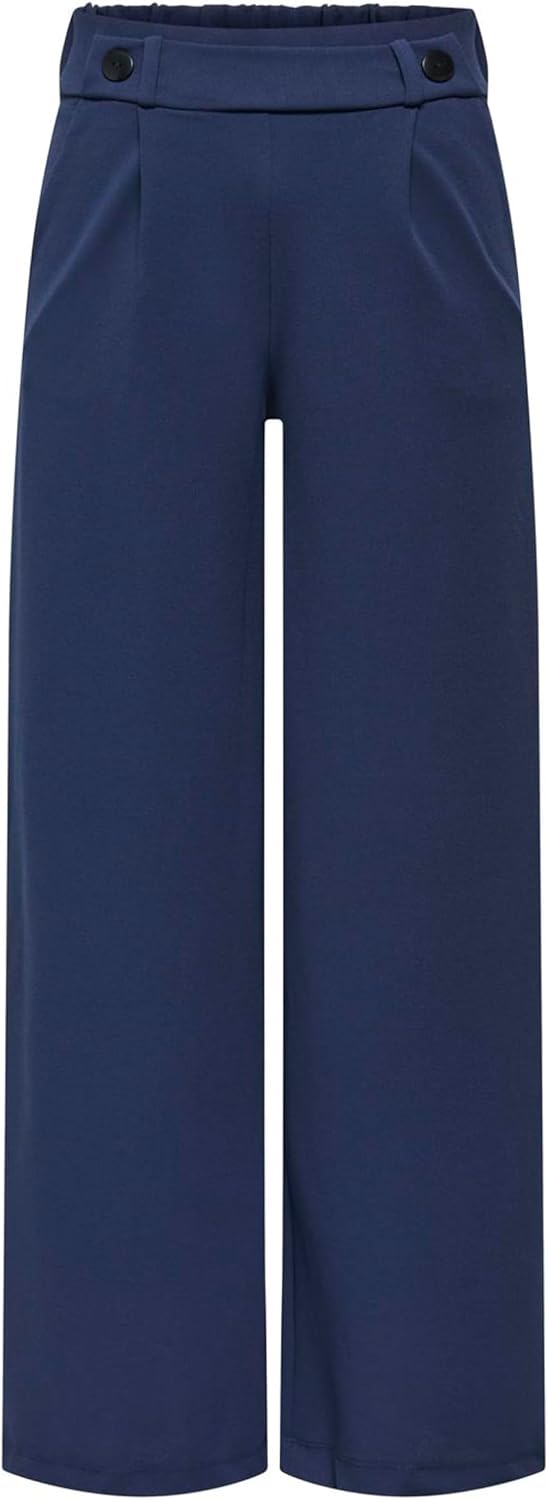 Detalle de JACQUELINE de YONG Damenhose JDYGEGGO – weites Beinschnitt, Taille mittlere, Ton-in-Ton-Nähte
