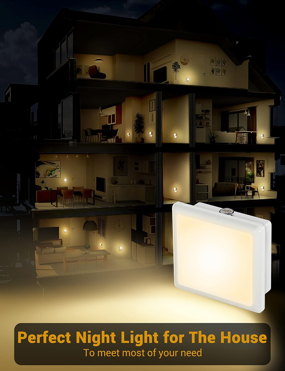Thumbnail 6 de JandCase Plug-In Night Lights, 2-Pack