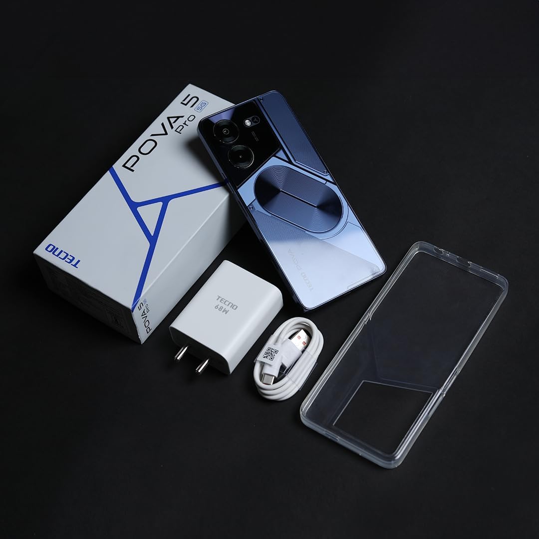 Detalle de TECNO Pova 5 Pro 5G, smartfon 8/256 GB z ekranem 120 Hz i ładowaniem 68 W