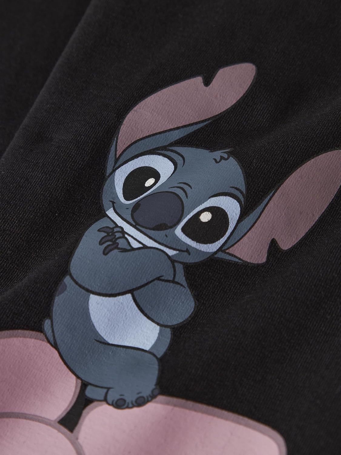 Detalle de NAME IT Nkfolina Stitch LS Nightset Wdi – Set pijama bambino/a a maniche lunghe