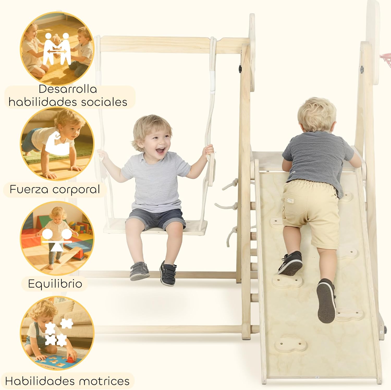 Thumbnail 5 de AIYAPLAY Tobogán Infantil 5 en 1 50 kg