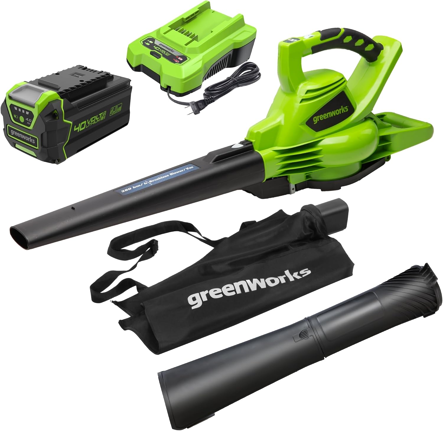 Detalle de Greenworks 40V Leaf Blower and Vacuum