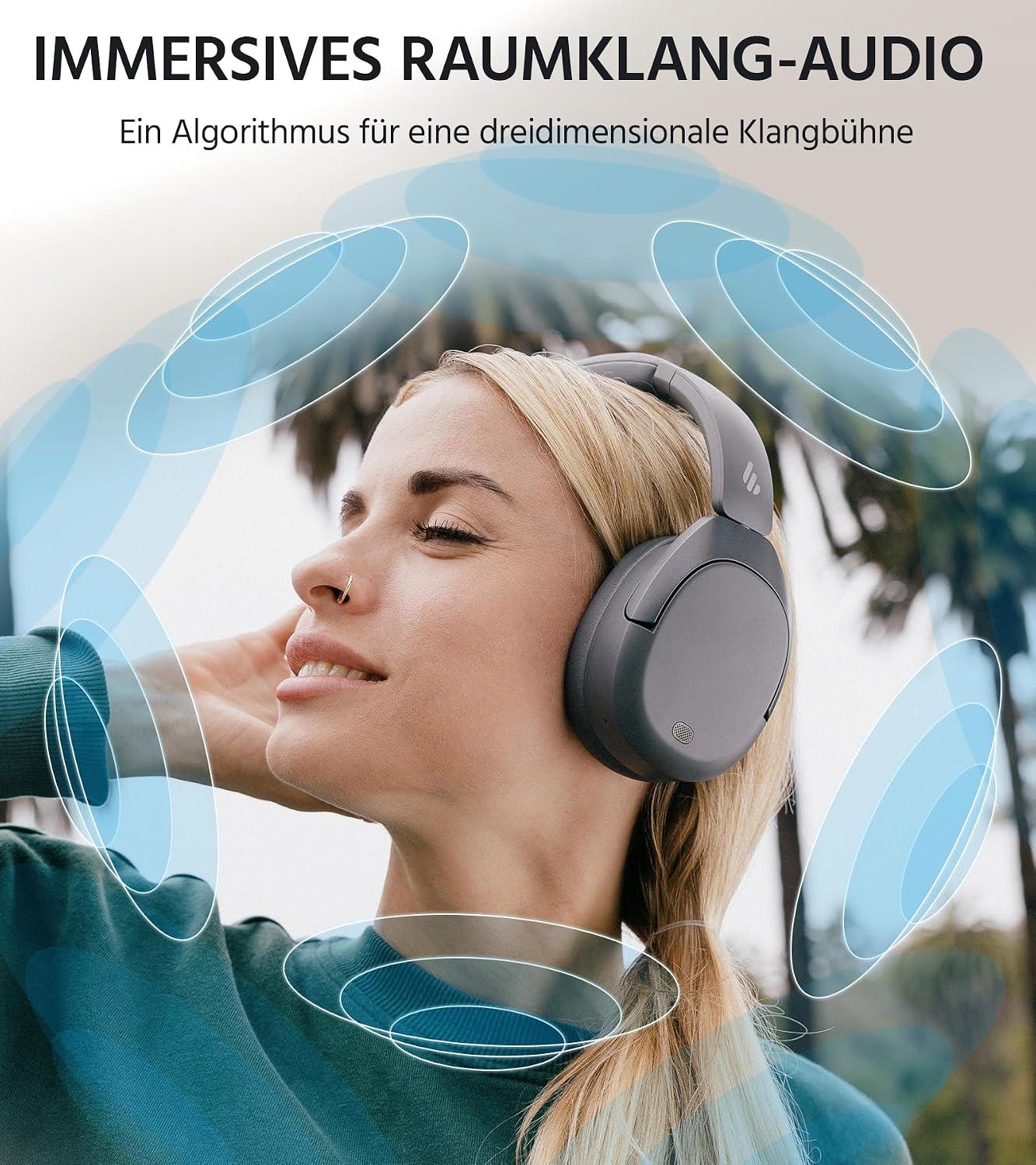 Thumbnail 3 de Edifier W830NB: Over‑Ear ANC Kopfhörer mit LDAC, -45 dB Geräuschunterdrückung und 94 Std. Akku