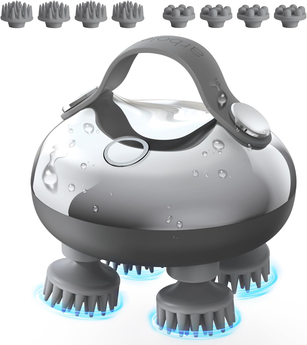 Detalle de arboleaf Scalp Massager Rechargeable Head Massager with 8 Removable Silicone Claws