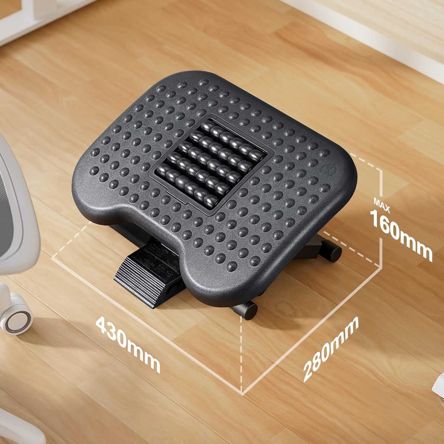 Thumbnail 6 de HUANUO Foot Rest with Massage Function – Adjustable Under-Desk Foot Stool