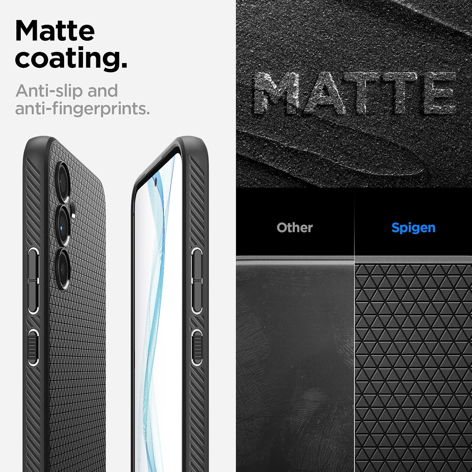 Thumbnail 4 de Spigen Liquid Air pour Samsung Galaxy A54 5G — coque noire mat