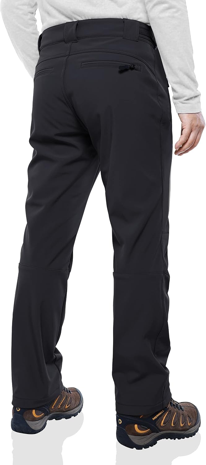 Detalle 2 de Outdoor Ventures Softshellhose Herren Thermohose Winddicht