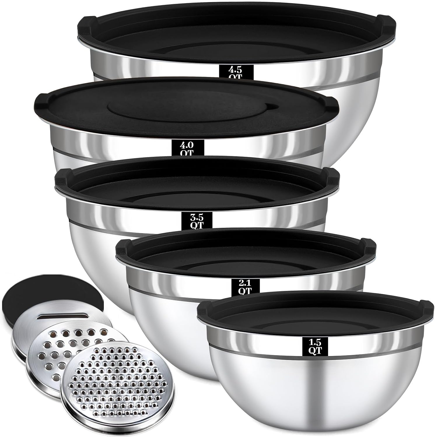 Detalle de Boskermeal Stainless Steel Mixing Bowls