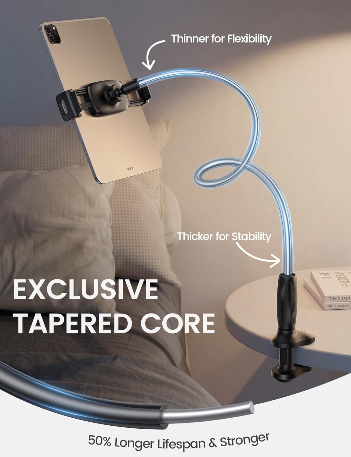 Thumbnail 1 de Lamicall Gooseneck Tablet Holder for Bed – flexible 360° mount for 4.7–13" devices