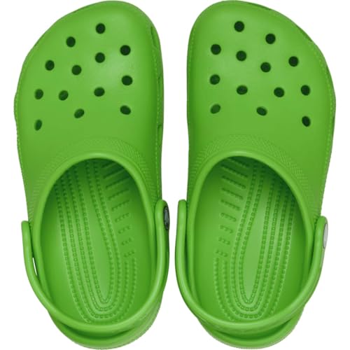 Detalle 2 de Crocs Unisex Kids Classic Clog K in Green, Size 3 UK