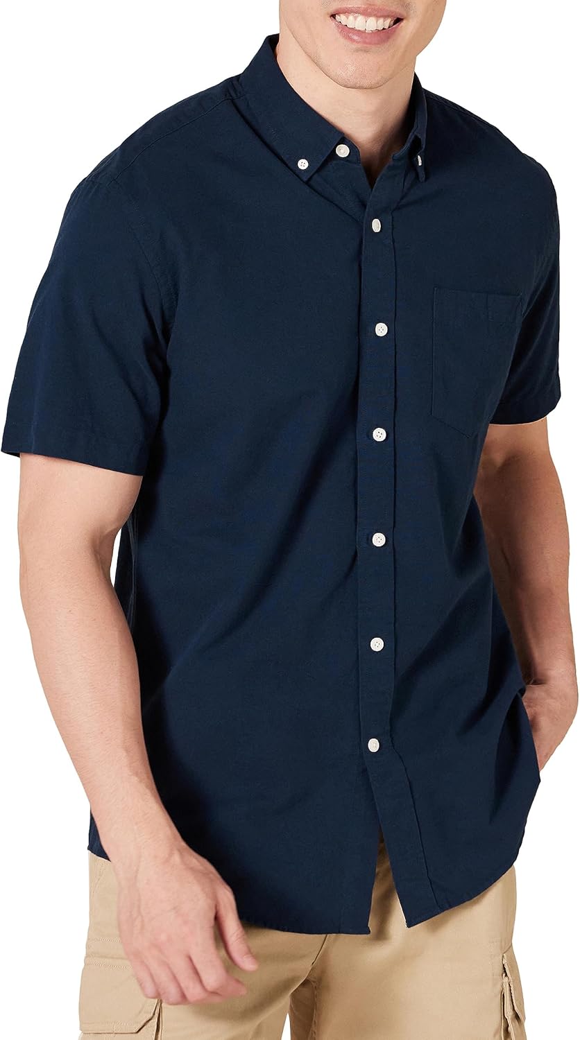 Thumbnail 6 de Amazon Essentials Men’s Regular-Fit Short-Sleeve Pocket Oxford Shirt