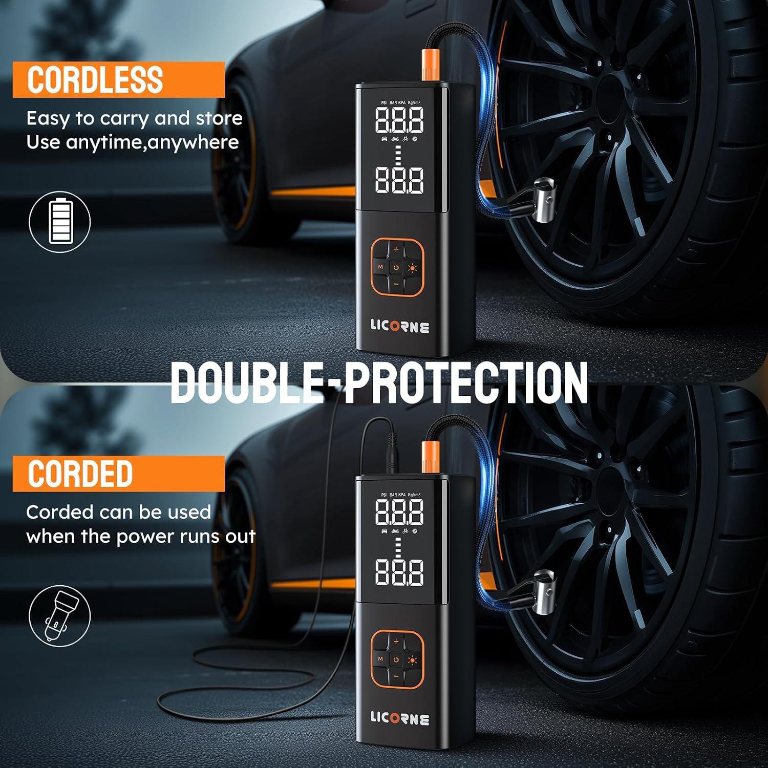 Thumbnail 5 de Tire Inflator Portable Air Compressor 180 PSI ⛽