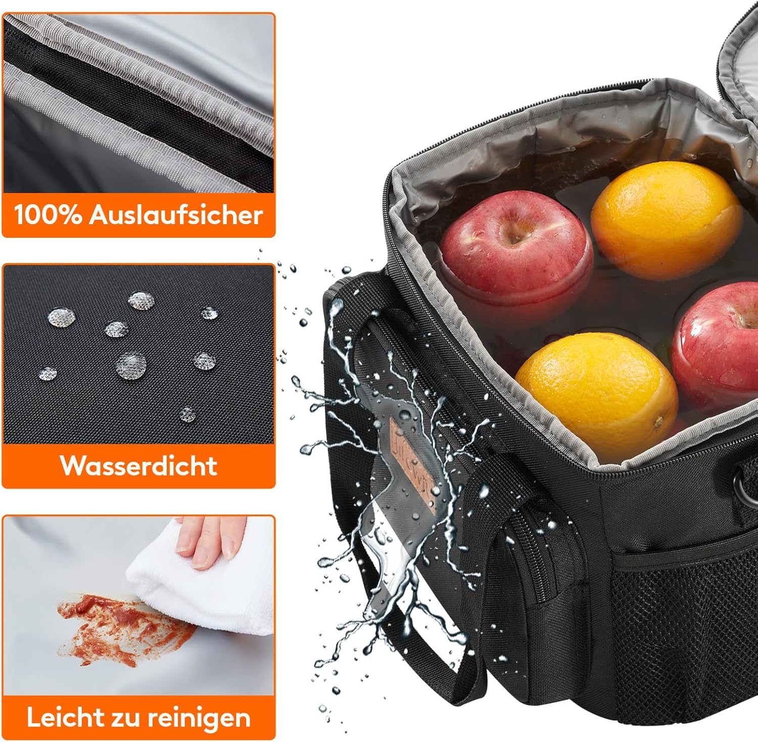Thumbnail 4 de Lifewit 9L 12 Dosen Kühltasche (klein, faltbar) – wasserdichte Thermotasche für Lunch, Bier & Ausflüge
