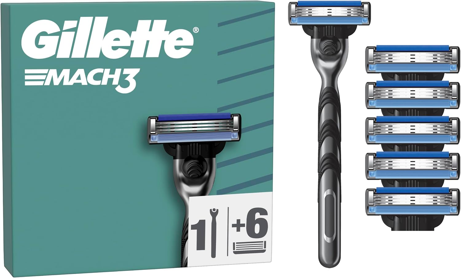 Detalle de Gillette Mach3 Maquinilla con 6 recambios