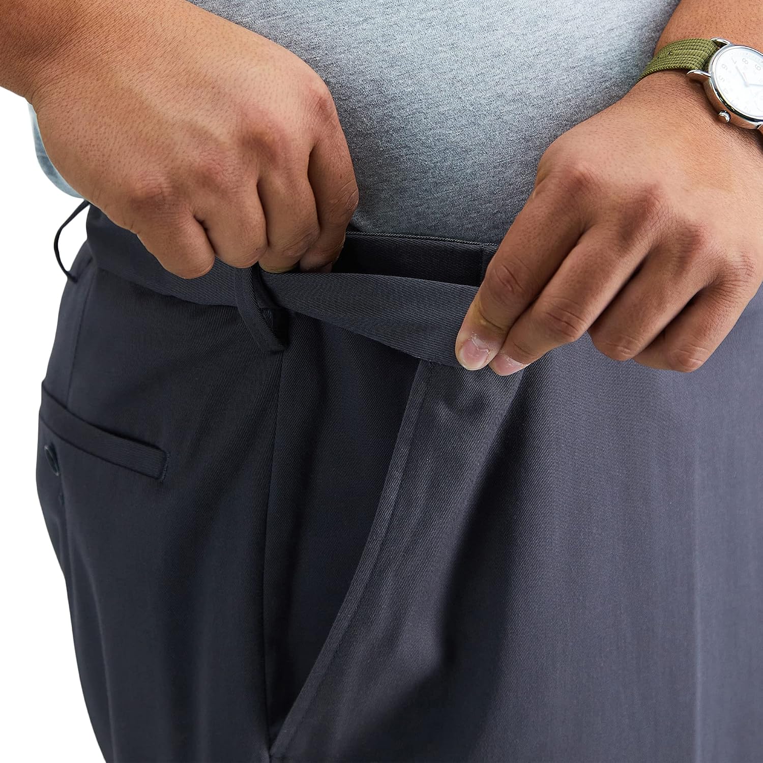 Detalle 1 de Haggar No Iron Khaki Classic Fit Pant