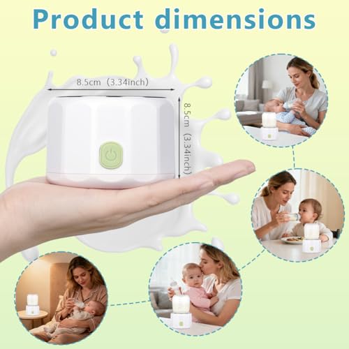 Detalle 2 de Vicloon Portable Baby Bottle Warmer, Rechargeable, 4 Temperatures