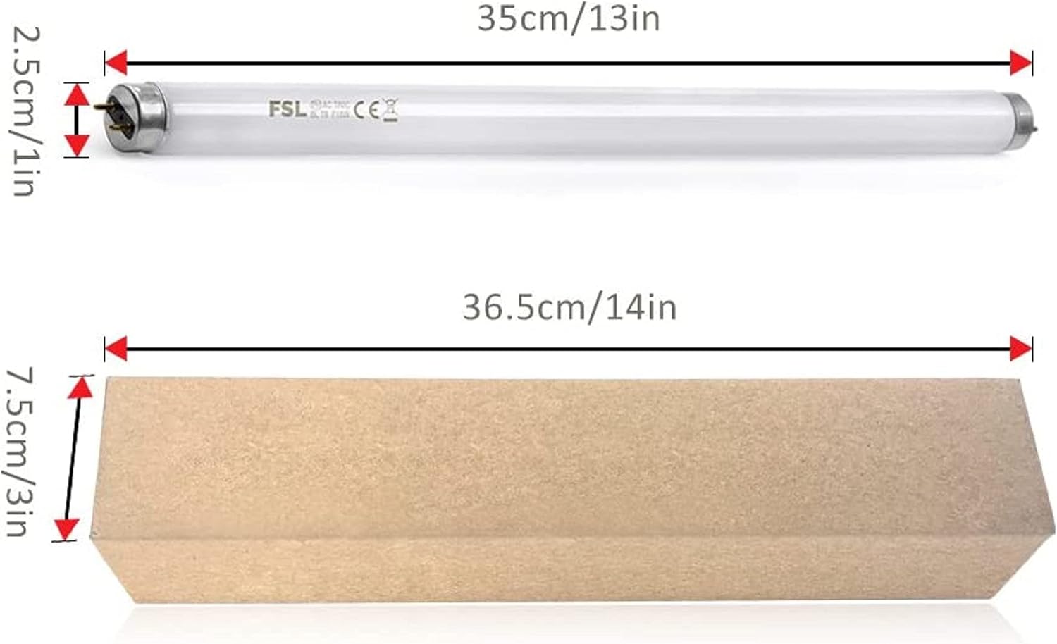 Thumbnail 4 de ASPECTEK 10W Mosquito UV Lamp Replacement Bulbs Pack of 2