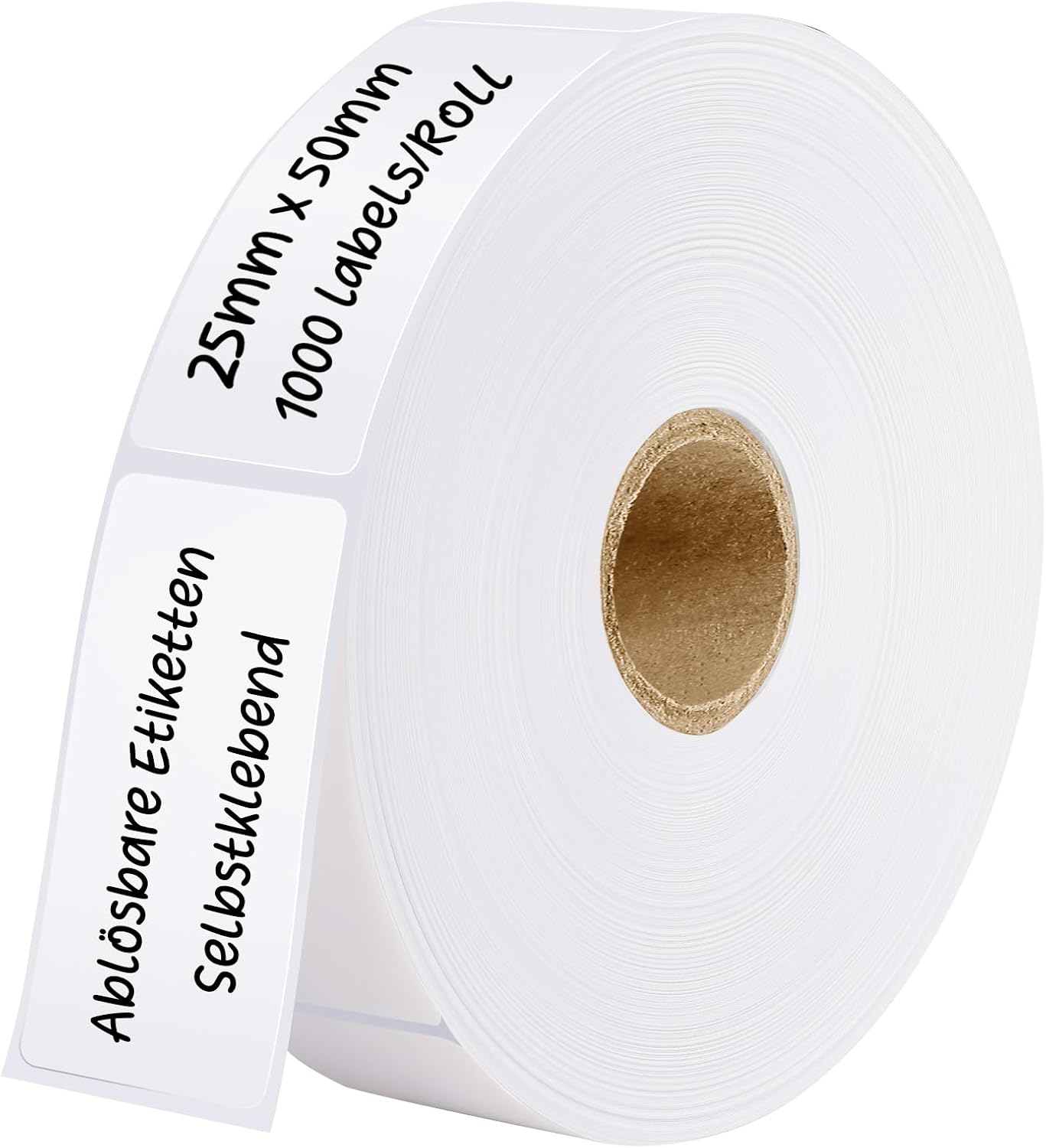 KTRIO Etiketten Selbstklebend – 1000 Stück, 25 x 50 mm, wasserdicht, rückstandslos ablösbar