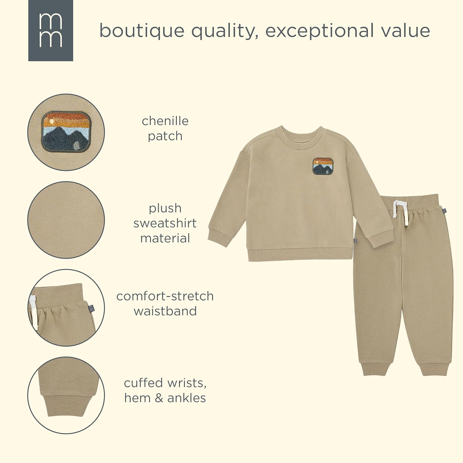 Thumbnail 6 de Modern Moments by Gerber Toddler Sweatshirt and Jogger Set 4T