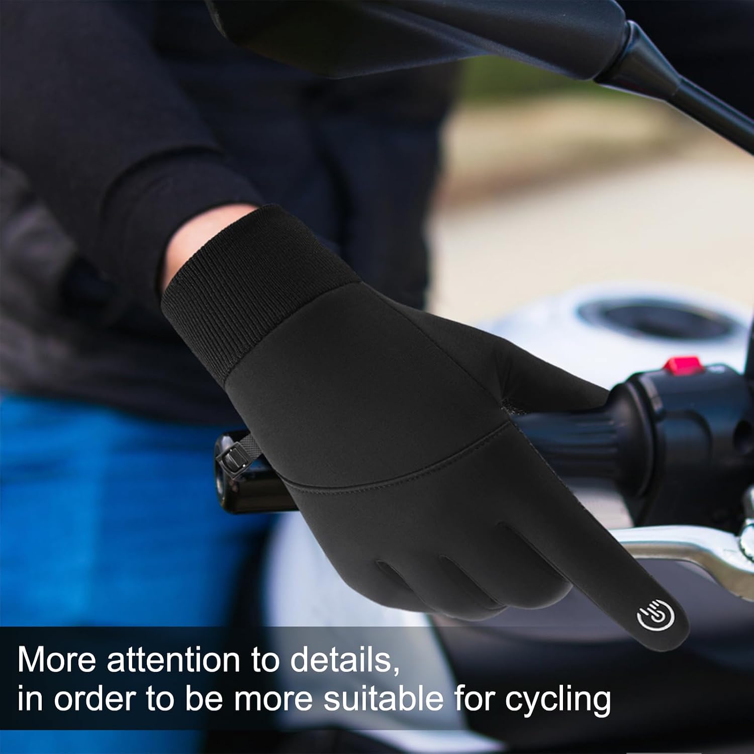 Detalle 2 de CRAZY SHARK Winter Warm Gloves windproof thermal gloves