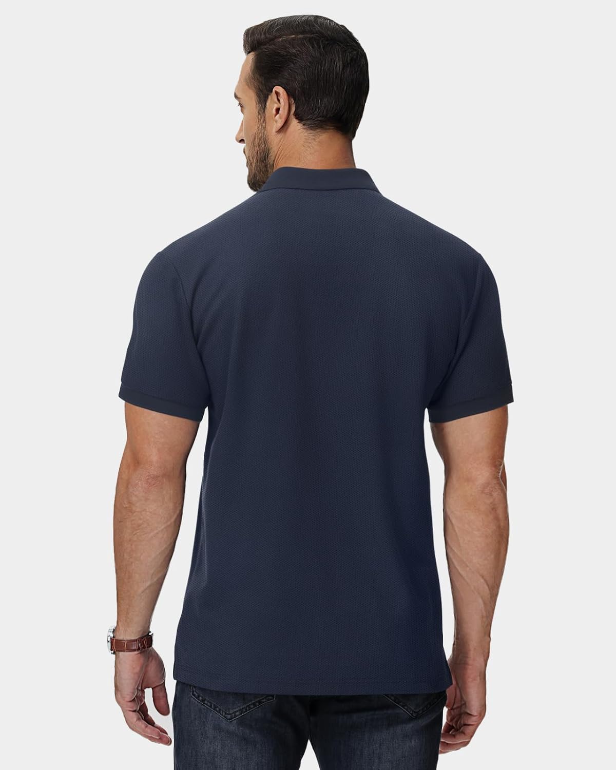 Thumbnail 1 de HMIYA Herren Poloshirt Kurzarm – Sommer-Polo mit Knopfleiste für Alltag, Golf & Arbeit