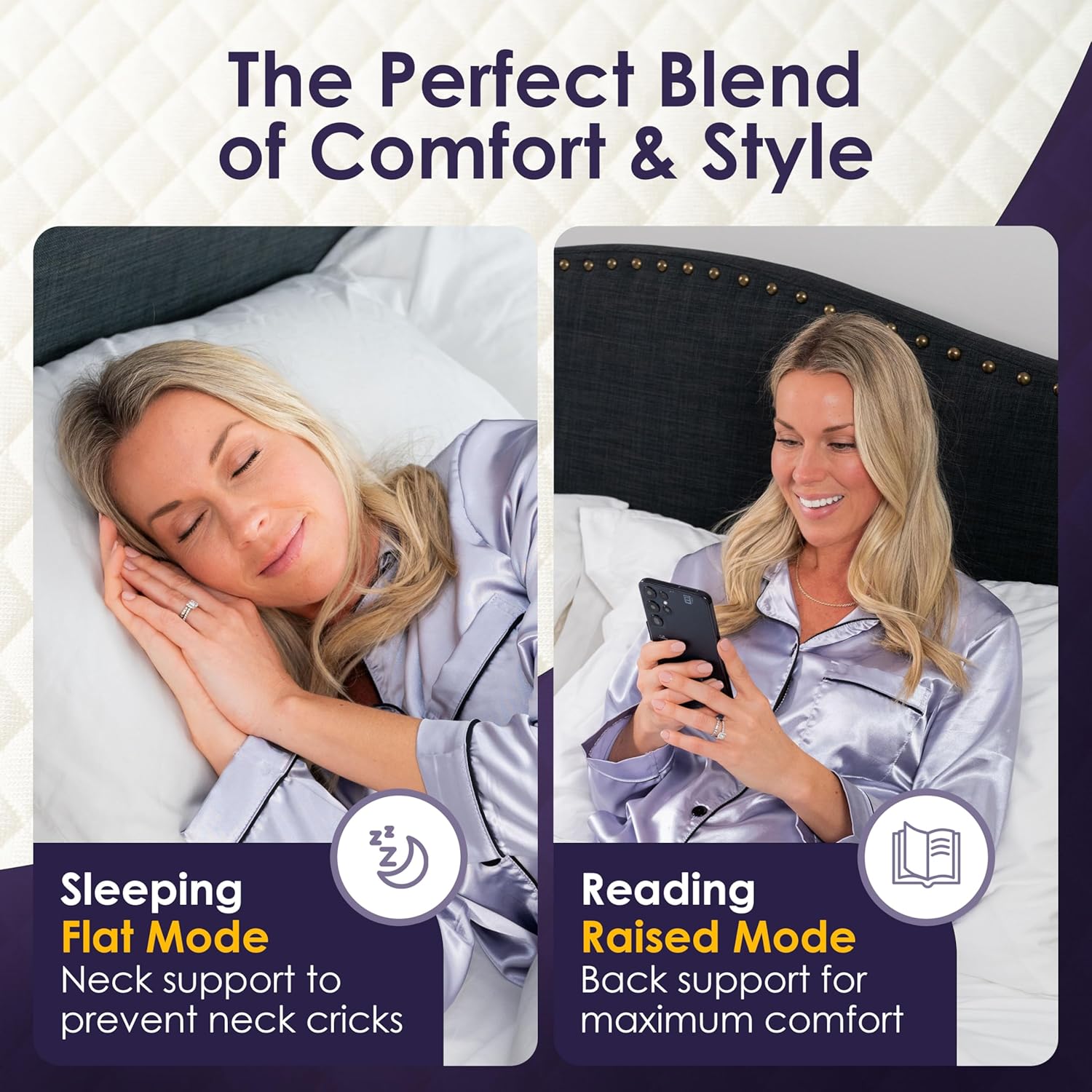 Thumbnail 2 de XetraDesign Bed Wedge Pillow for Headboard Gap (King 76")