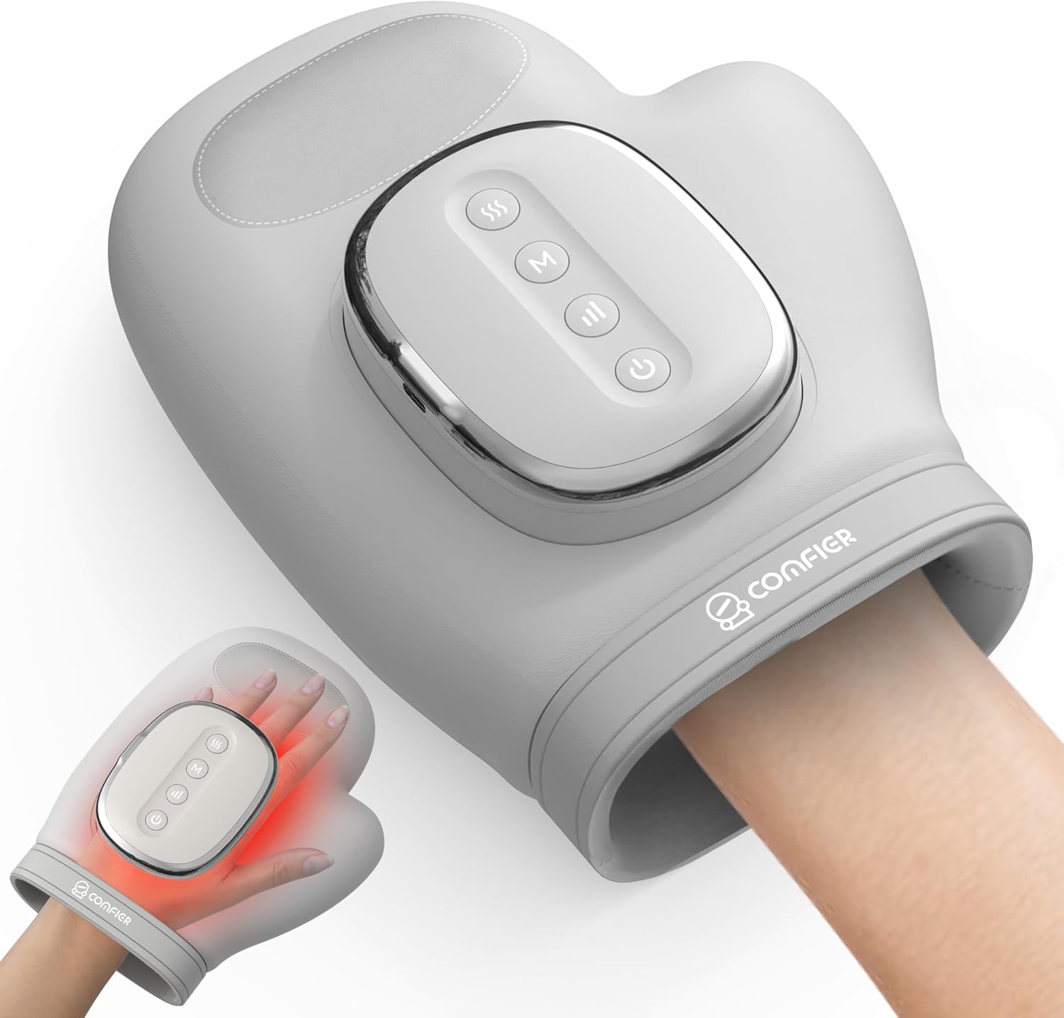 Detalle de COMFIER Massaggiatore Mani Wireless: calore, compressione e portabilità per mani e polsi