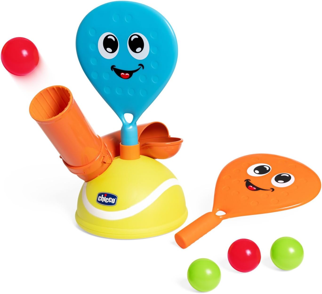 Detalle de Chicco Padel Set: Gioco elettronico con 2 racchette e 4 palline per bambini 3–5 anni