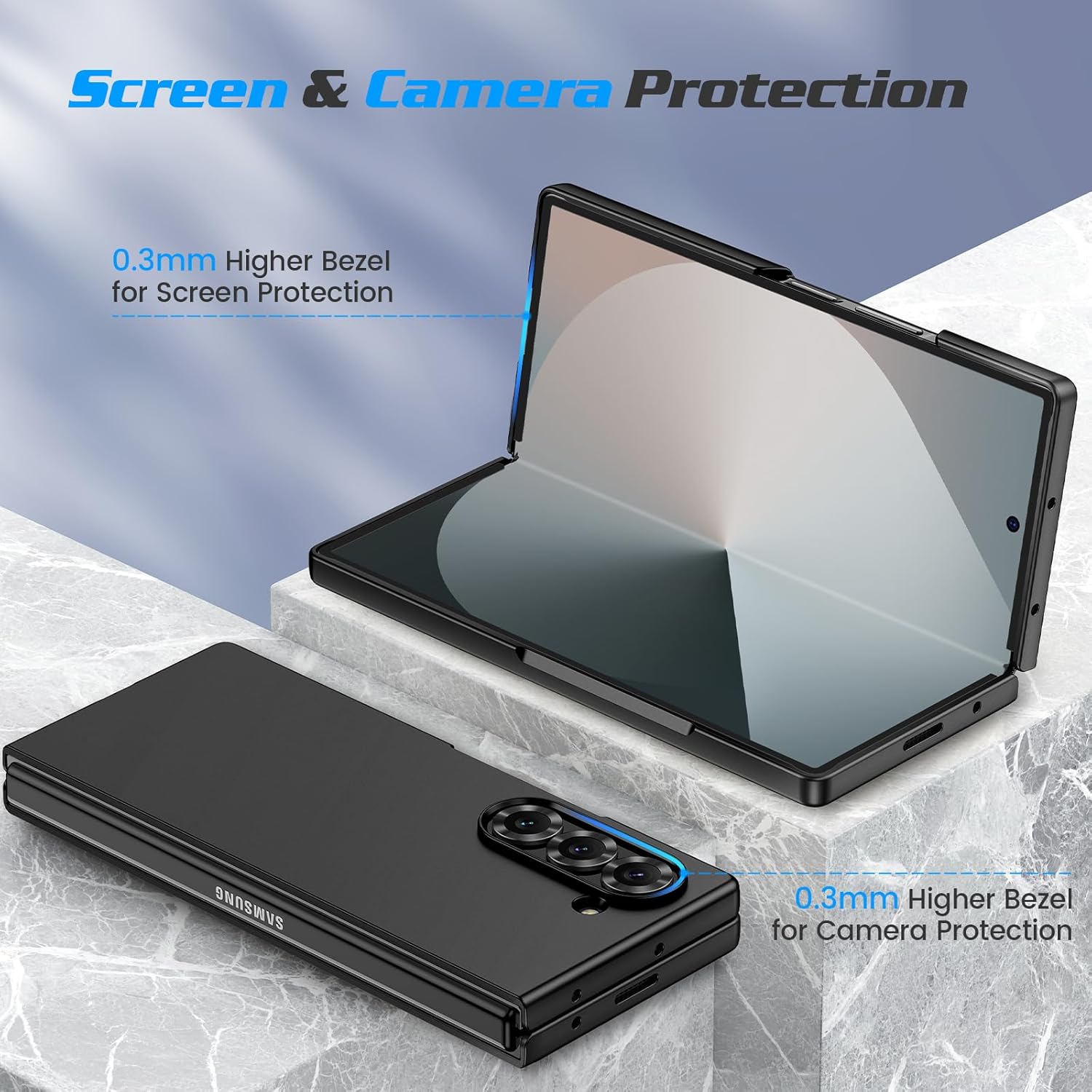 Thumbnail 3 de Doeshine Ultra Slim Case for Samsung Galaxy Z Fold 6 with Built-in Screen Protector