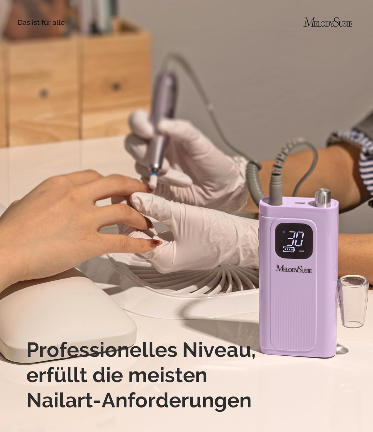 Thumbnail 4 de MelodySusie SC300F – professioneller aufsteckbarer Nagelfräser mit LCD und bis 30.000 U/min