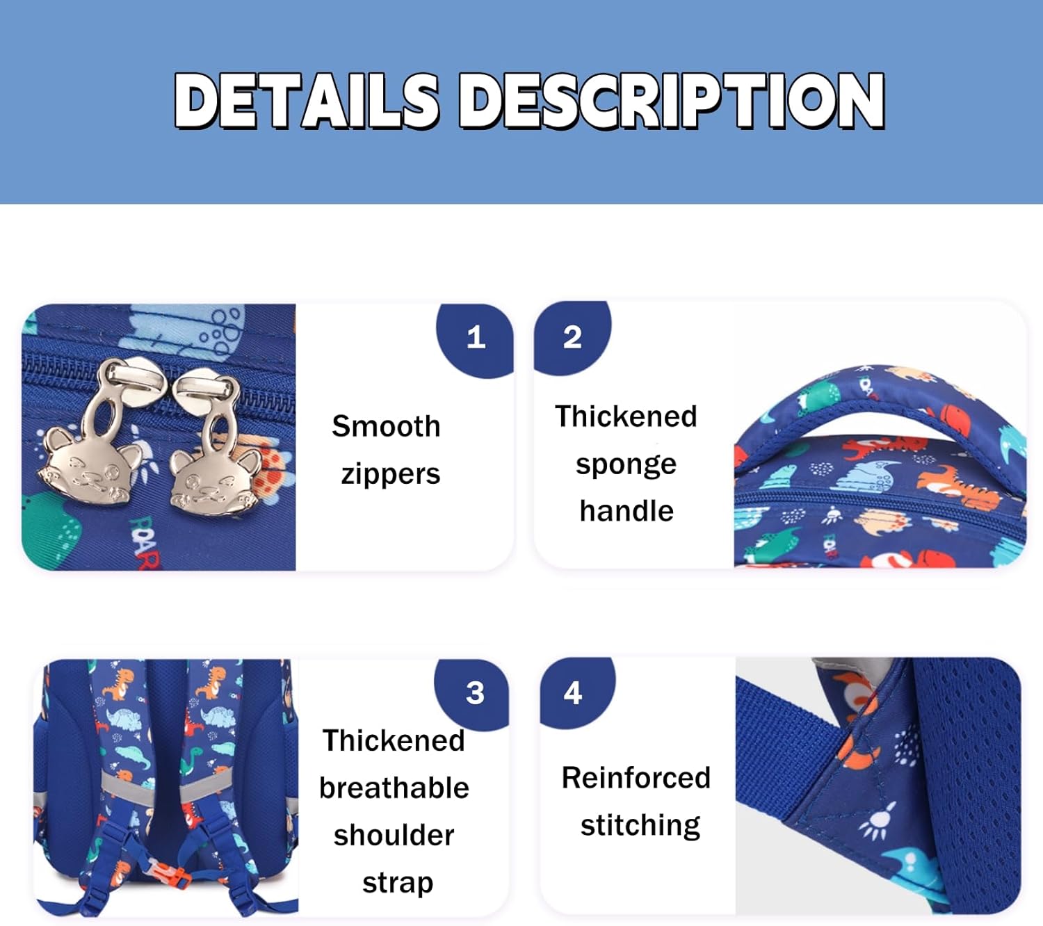 Thumbnail 4 de Armbq Kids School Backpack 32.5x14.5x43 cm