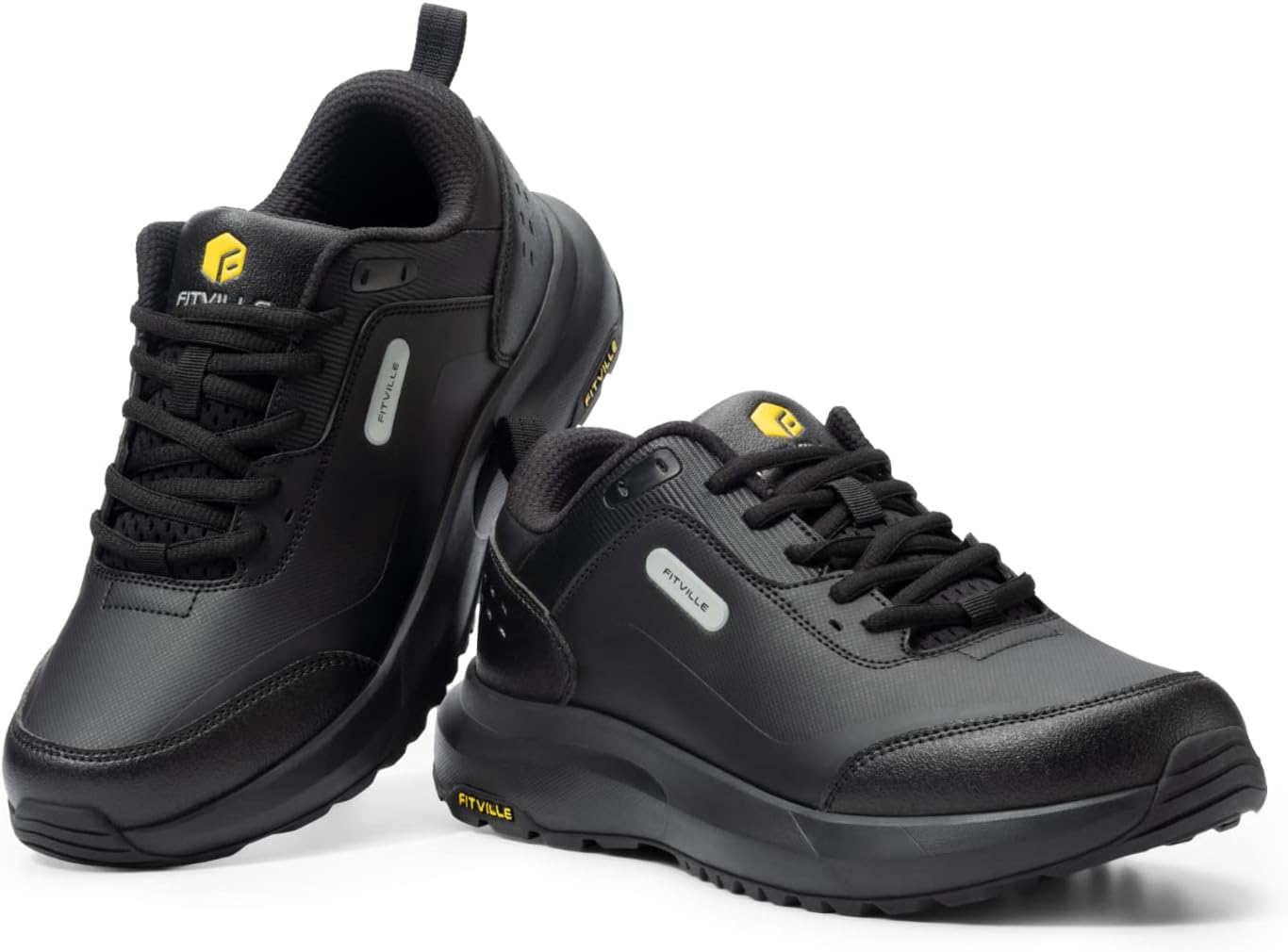 Thumbnail 4 de FitVille Chaussures de randonnée homme extra larges, imperméables et respirantes
