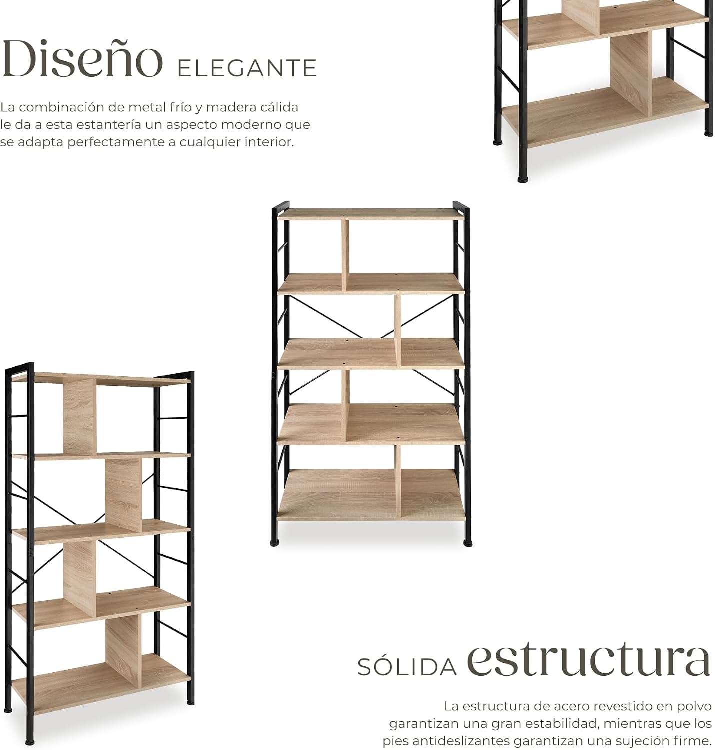 Thumbnail 4 de tectake® Estanteria Metalica 75,5x30x155 cm