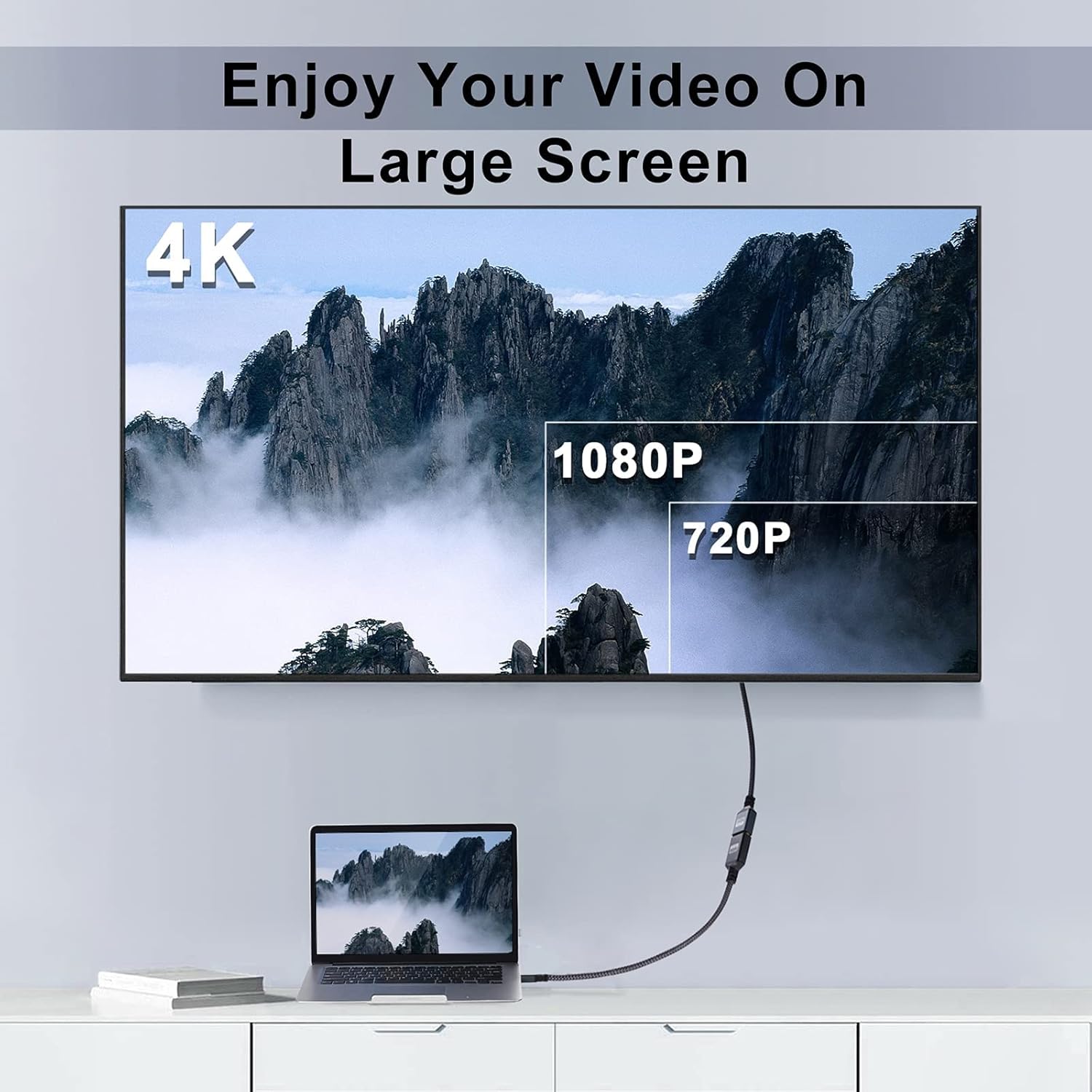 Thumbnail 4 de Twozoh HDMI Extension Cable 3M 4K@60Hz