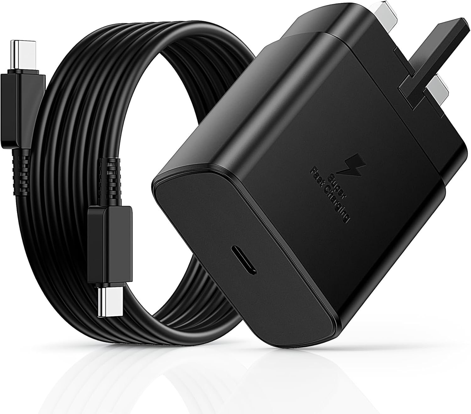 Detalle de 45W USB C Charger for Samsung with 2m USB-C Cable – Fast Charge Kit for Galaxy S series