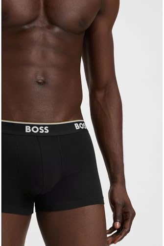 Detalle de BOSS Trunk 3P Power Caleçon Boxeur, Noir 1, S Homme
