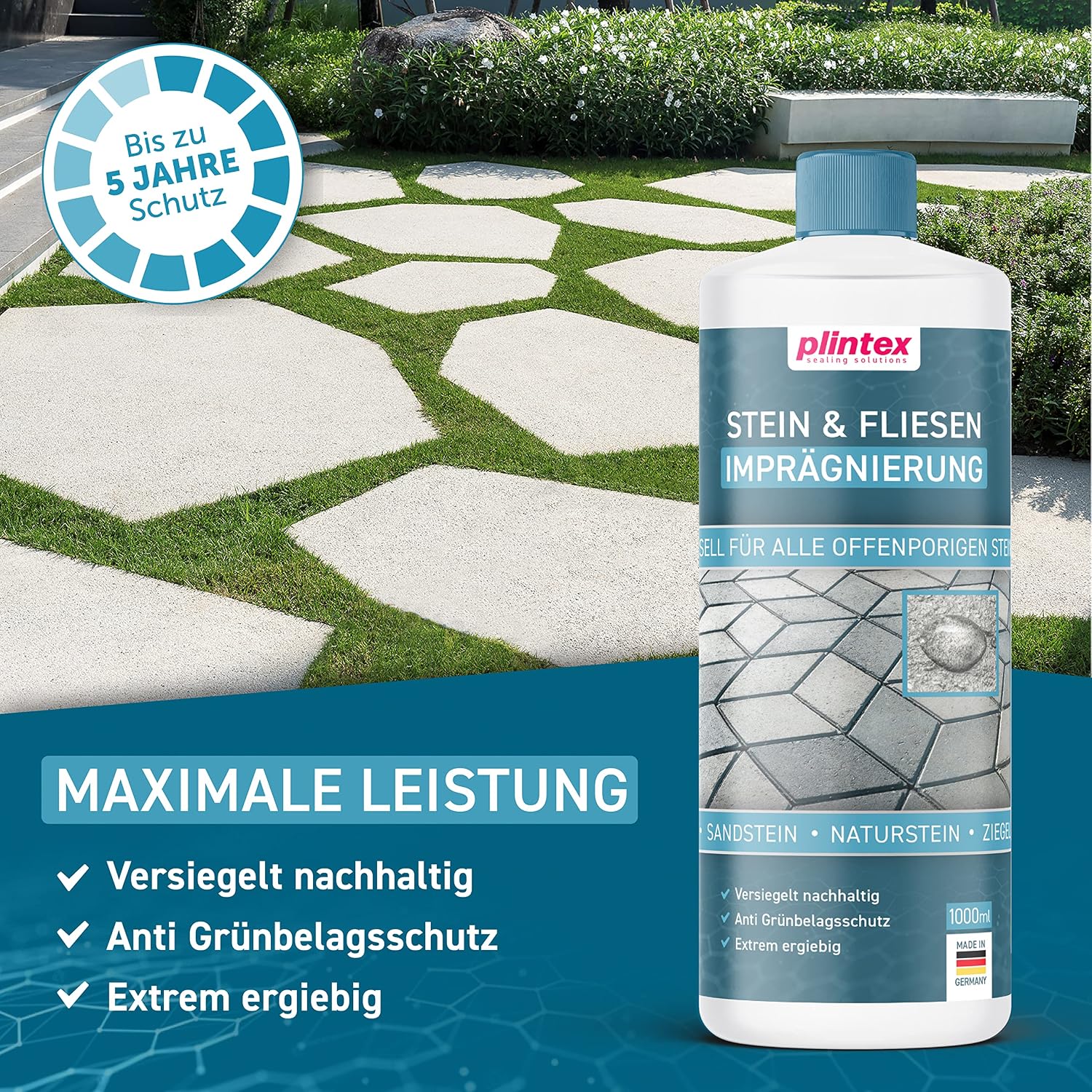 Thumbnail 1 de PLINTEX Steinimprägnierung 1 L für ca 12 m²