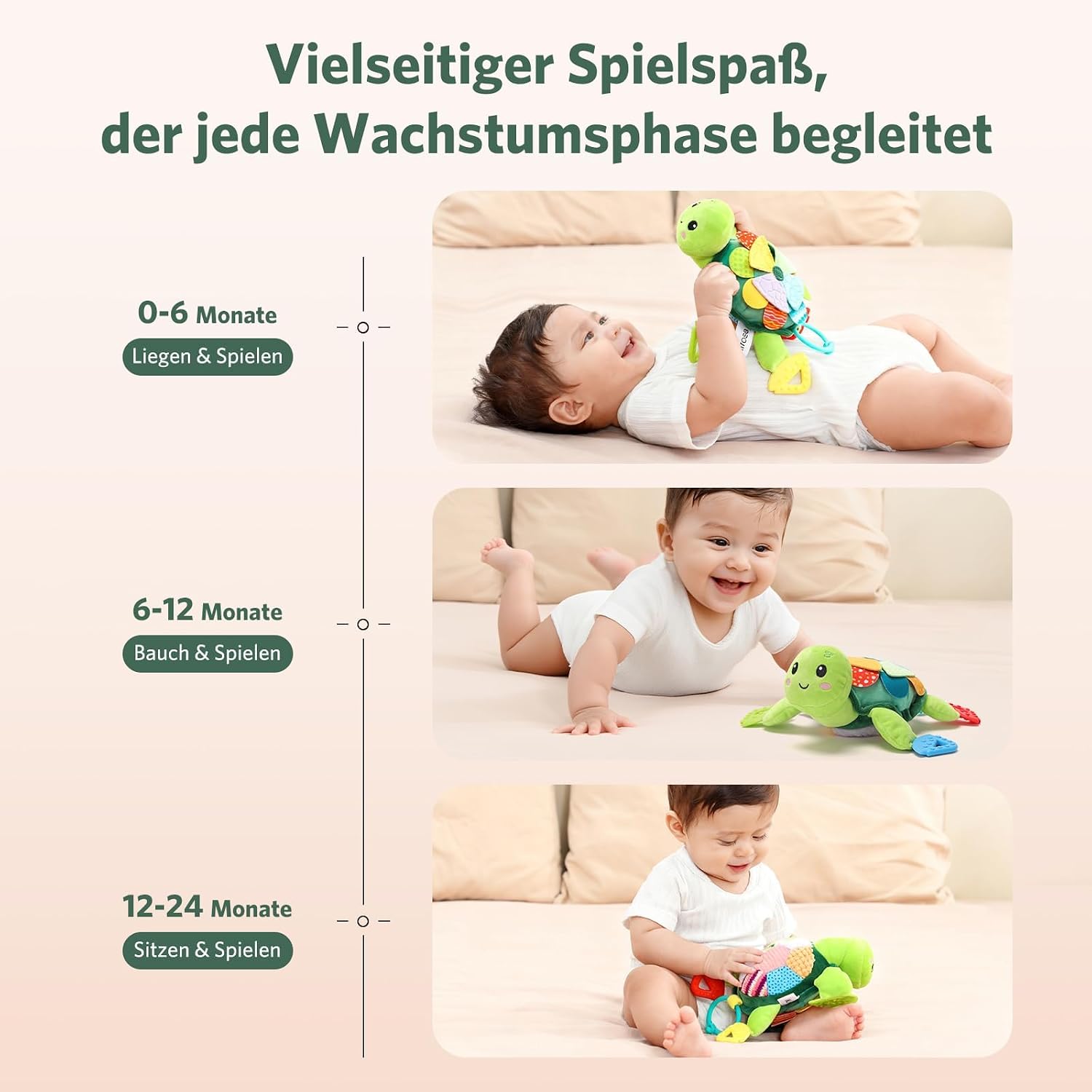 Thumbnail 6 de Knirose 6 in 1 Baby Schildkröte Spielzeug