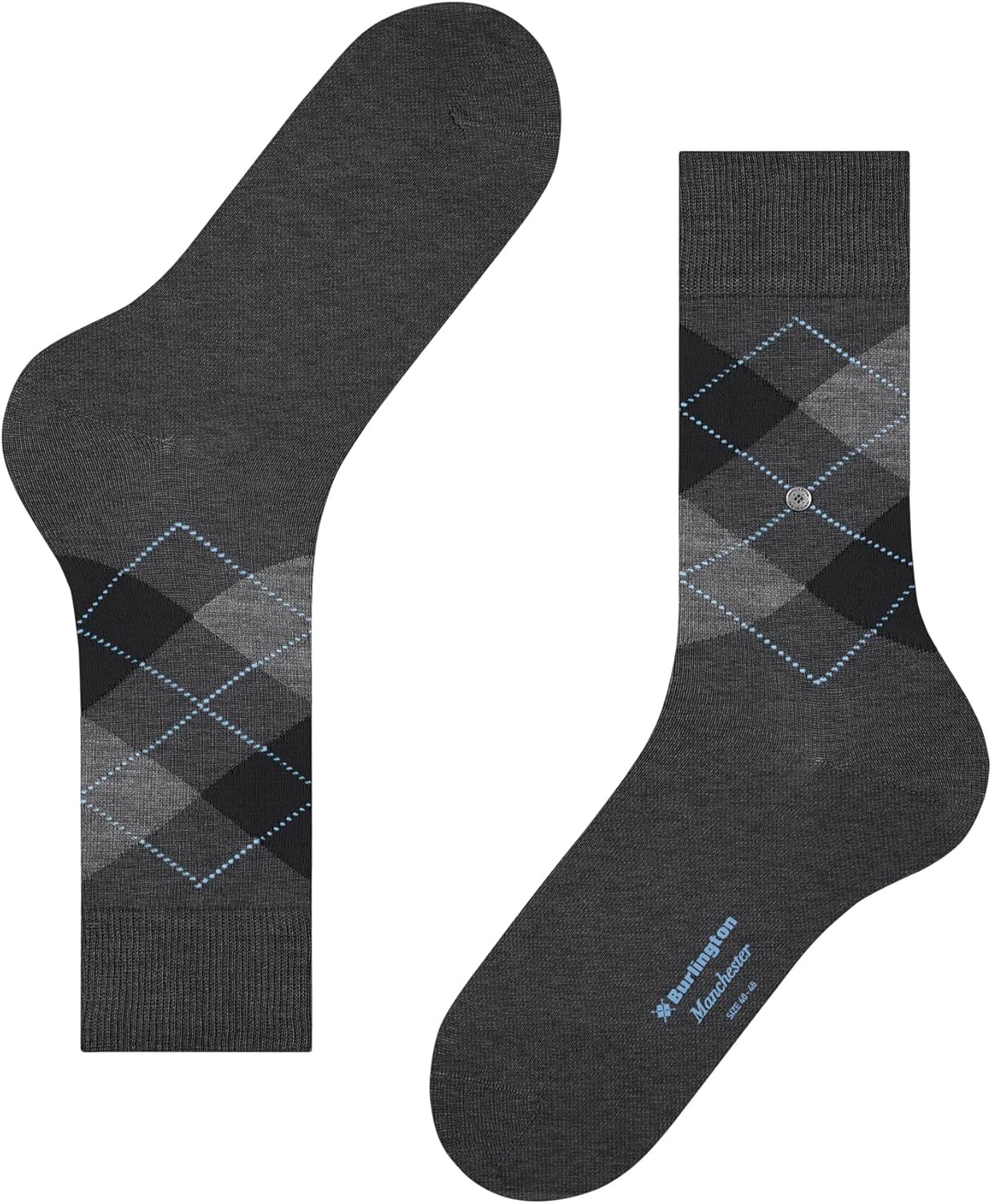 Thumbnail 4 de Burlington homme Manchester chaussettes respirantes durables en coton biologique (lot : 1 paire) motif fantaisie