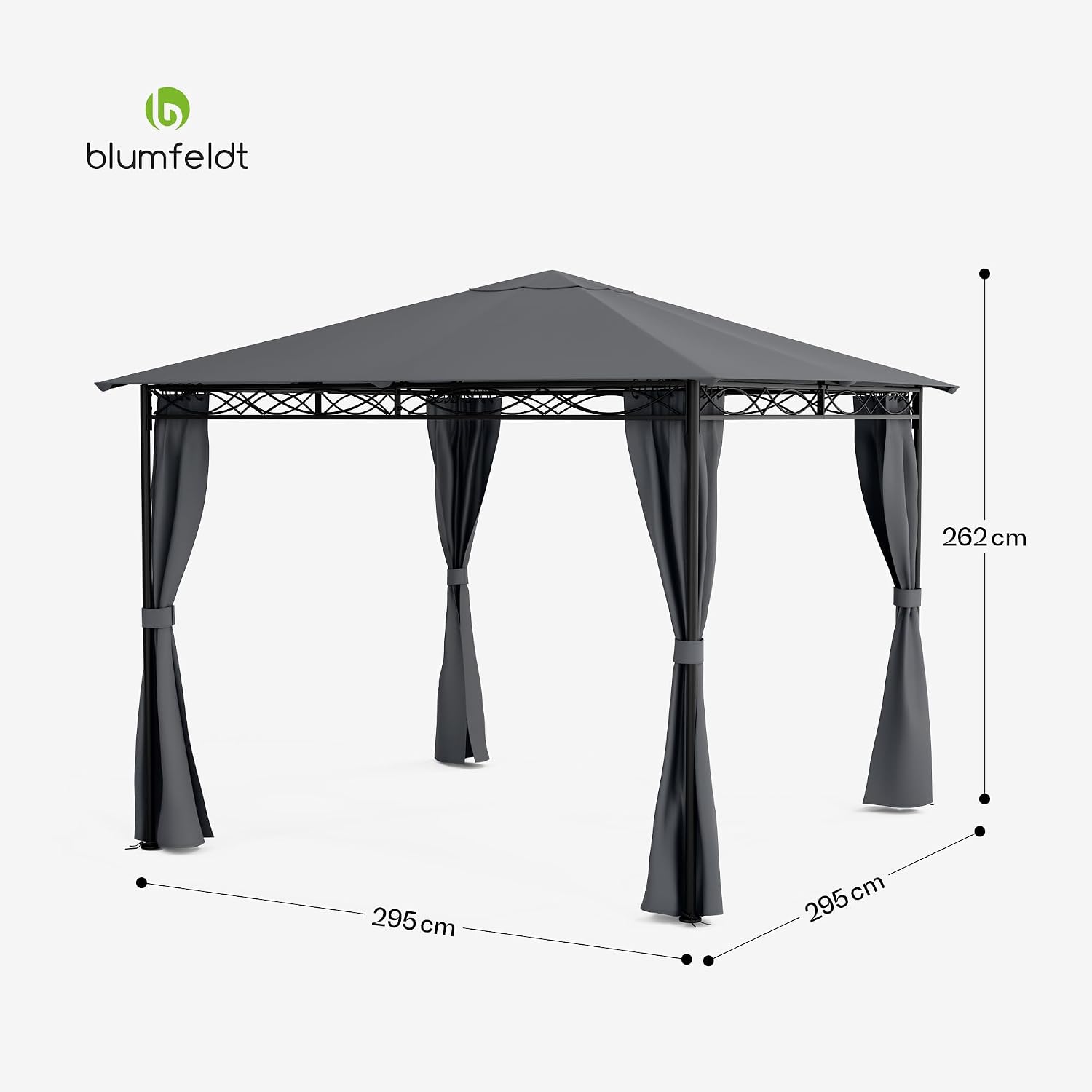 Thumbnail 6 de blumfeldt Mondo Garden Gazebo, 4 Side Panels and EasyMount Frame