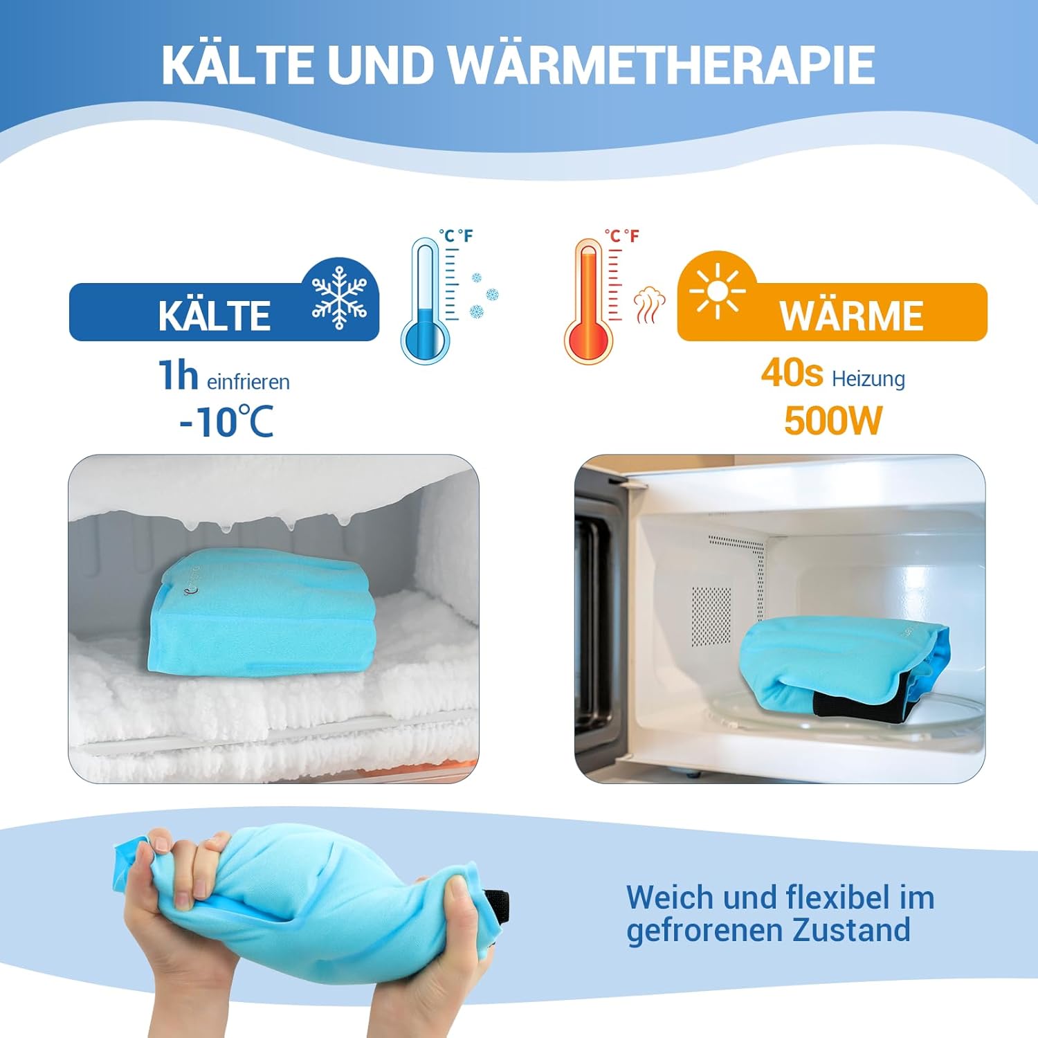 Thumbnail 6 de Comfytemp Vollständig umhüllen Kühlmanschette 21x22cm 🦶